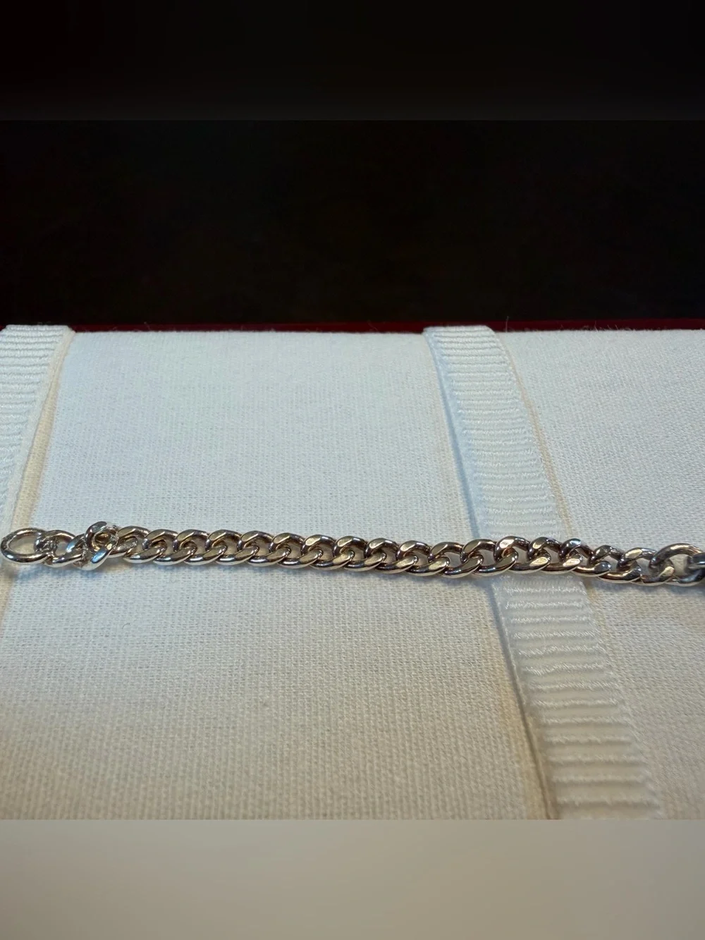 New Authentic Gucci Logo Silver 925 Bracelet 6 Inches - Picture 8 of 11